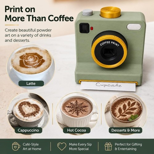 Printed latte art - printed, camera